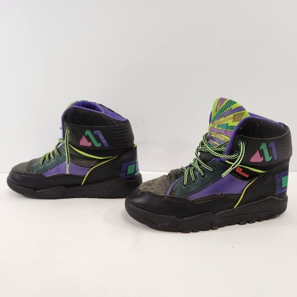 Vintage Venture Hi-Top Sneakers Purple Back to the Future Mens 7.5 - Picture 3 of 12